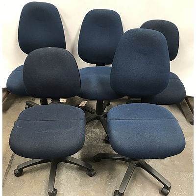Gregory Office Chairs -Lot Of Five
