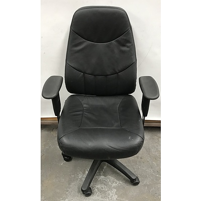 Style Black Faux Leather Office Chair
