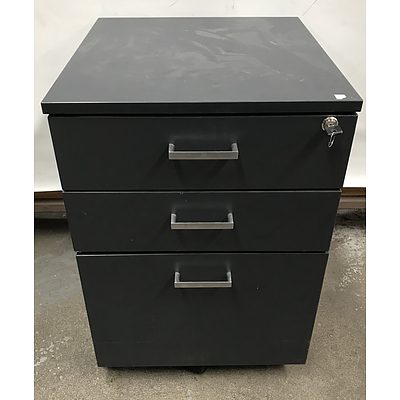 Three Drawer Lockable Filing Cabinet