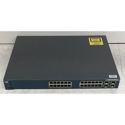 Cisco Catalyst (WS-C3560G-24TS-E V03) 3560G Series 24-Port Gigabit Managed Switch