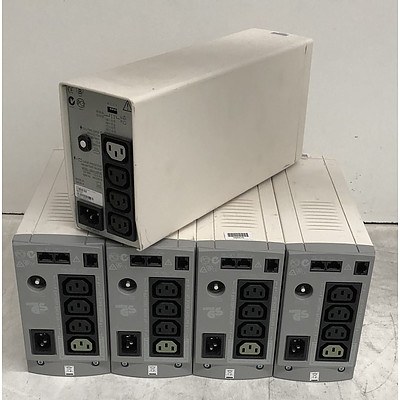 APC Back-UPS 500 & Back-UPS 650 UPS Appliances - Lot of Five