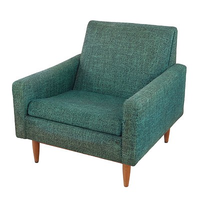 Vintage Parker Fabric Upholstered Armchair