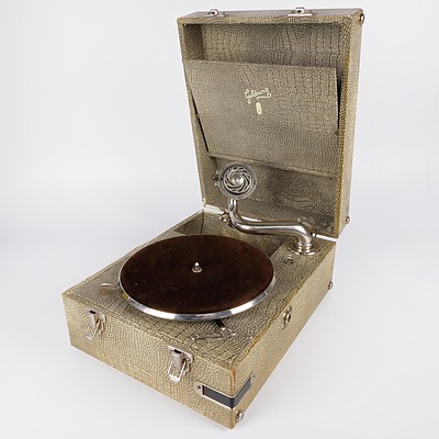 Vintage Goldring Portable Gramophone in Carry Case