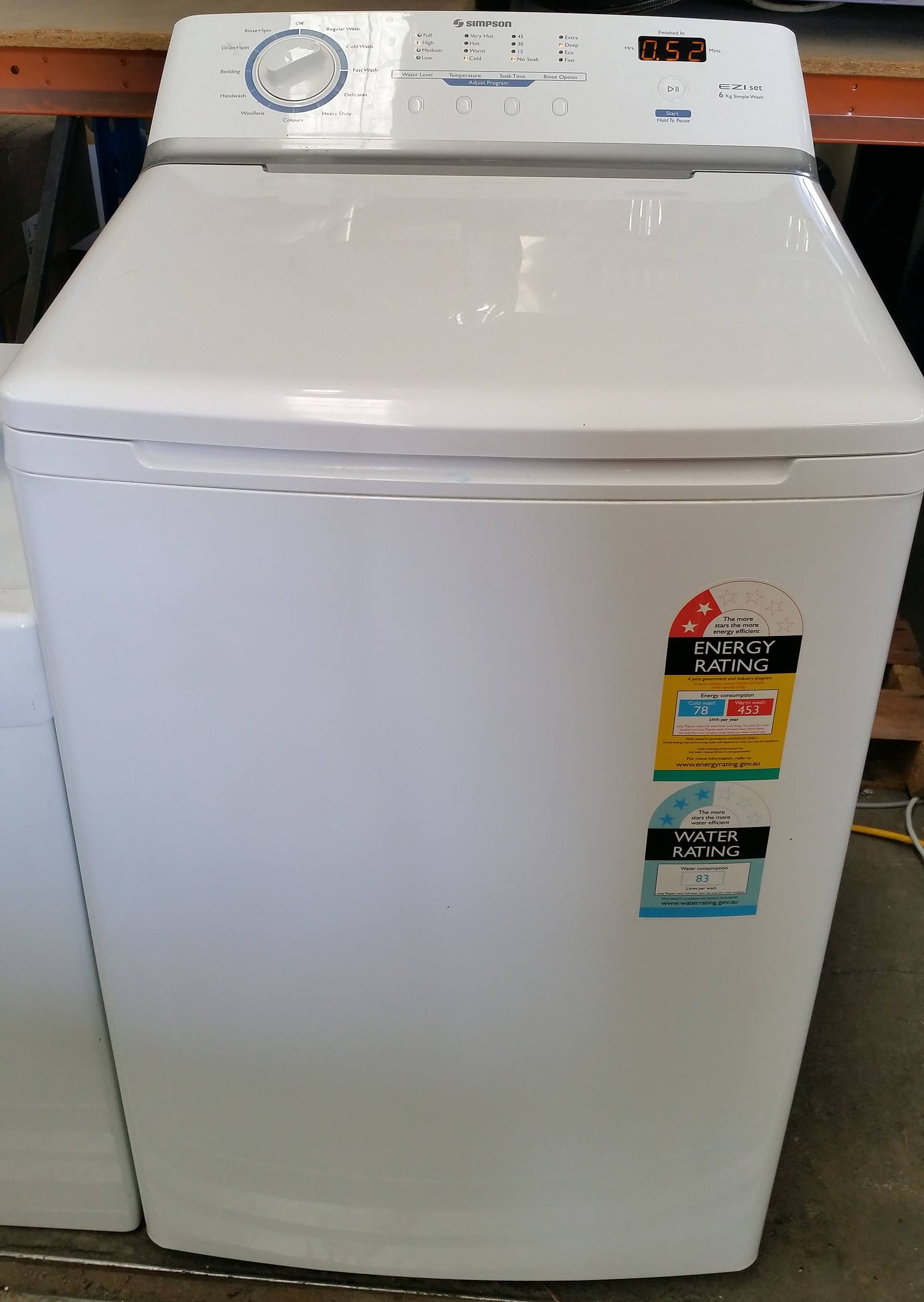 Simpson 6.0KG Ezi Set Washing Machine - Lot 1152519 | ALLBIDS