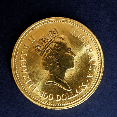 1987 The Australian Nugget 1 oz. Fine Gold Coin