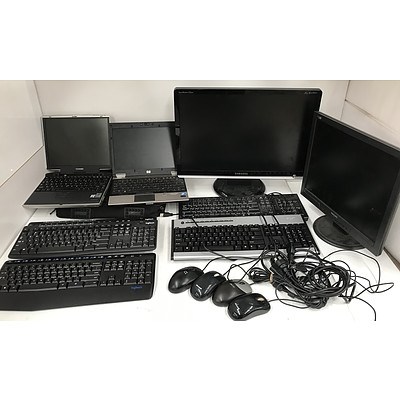 Bulk Lot Of Laptops Monitors and Other Accessories