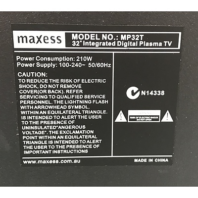 Maxess MP32T 32 Inch Plasma TV