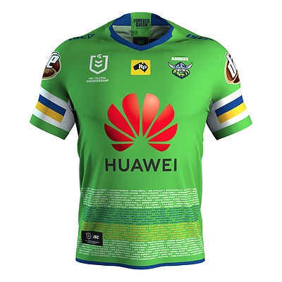 Signed by Senior Coaches - Ricky Stuart, Brett White and Andrew McFadden - Raiders Foundation jersey to support the Raiders Foundation