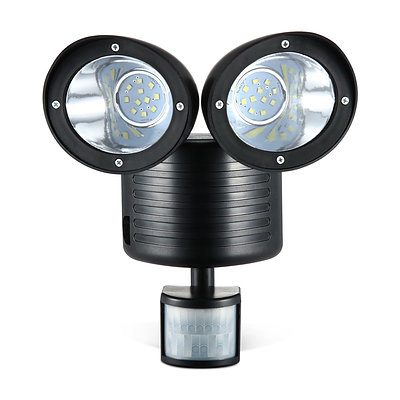 LED Solar Powered Dual Flood Lamp 