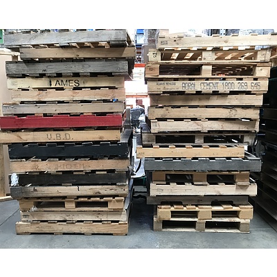Large Lot Of Wooden Pallets -Approximately 60