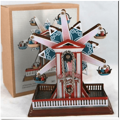 Classic wind-up clockwork Tin Toy Ferris Wheel