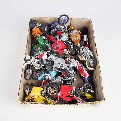 Collection of Toy Motorbikes Various Brands Including Matchbox