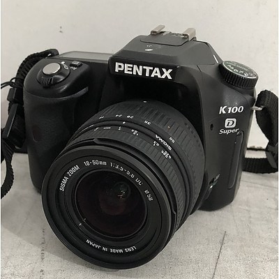 Pentax K100D Super DSLR Digital Camera w/ Sigma DC Lens