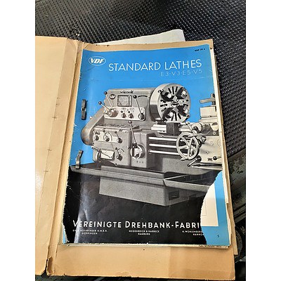 Vereinigte Drehbank-Fabri (VDF) Heidnreich & Harbeck E3 Standard Lathe & Accessories
