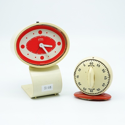 Retro German Desk Clock and a Timer