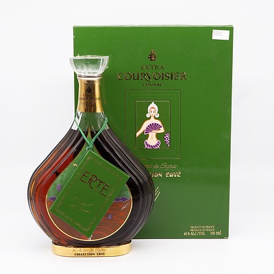 Rare Boxed Erte Edition No 6 Extra Courvoisier Cognac 700ml