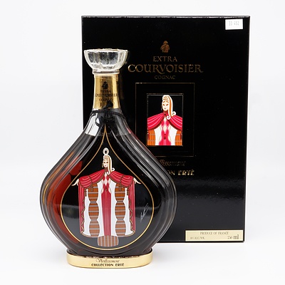 Rare Boxed Erte Edition No 4 Extra Courvoisier Cognac 700ml