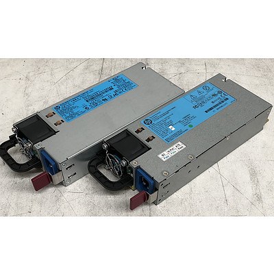 HP HSTNS-PL28 & HSTNS-PR28 460W Server Power Supply Modules - Lot of Two