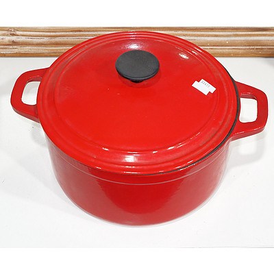 Martha Stewart Enamel Iron Cooking Pot