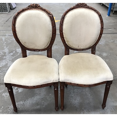 Antique Style Dining Chairs -Lot Of Two