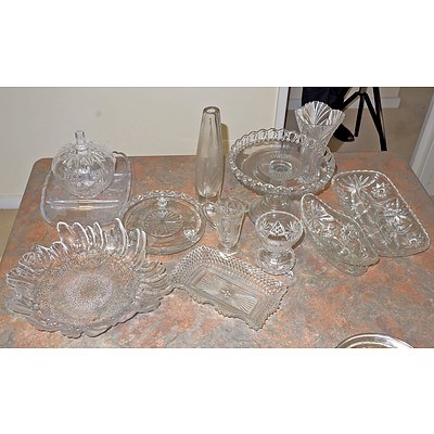 Collection of Cut Crystal and Glassware