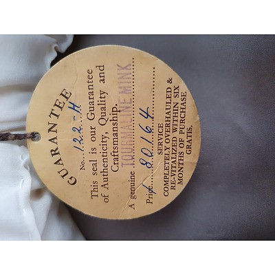 LATE ADDITION - Vintage Cornelius Tourmaline Mink Fur Jacket with Original Label