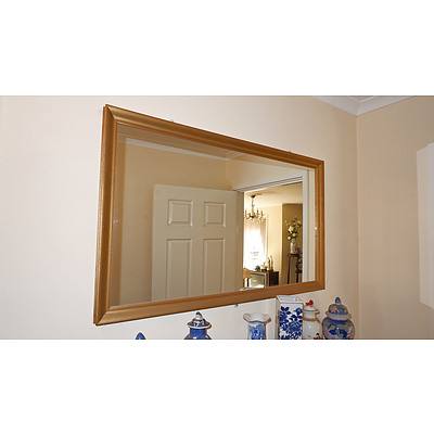 Gold Painted Wood Mirror