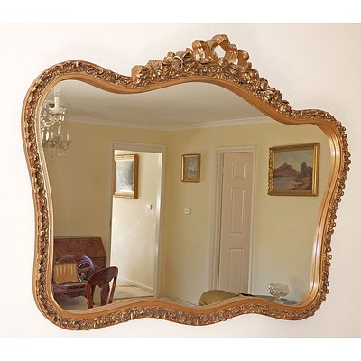 Vintage Painted and Moulded Gesso Mirror