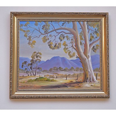Pauline Way, Australian Landscape, Oil on Board 