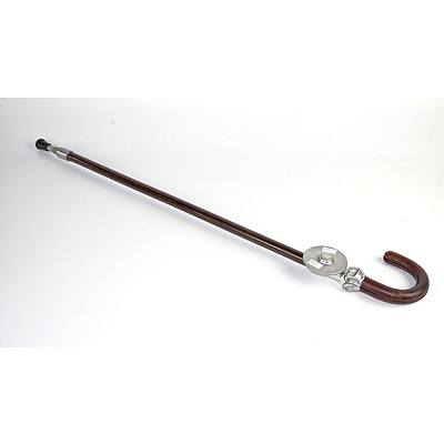 Vintage Leather Wrapped Shooting Stick