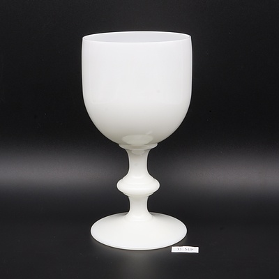 Vintage Milk Glass Goblet