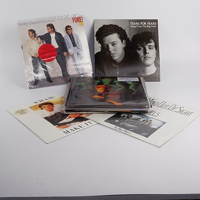 Approximately 12 LP Vinyl Records Including Wham, The Models,