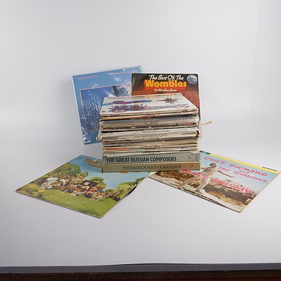 Quantity of Approximately 50 Vinyl 12 Inch LP Records Including Danny Kaye, Oliver, Madama Butterfly and More