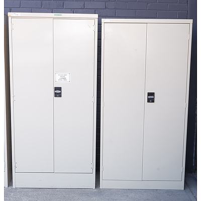 Two Metal Storage Lockers