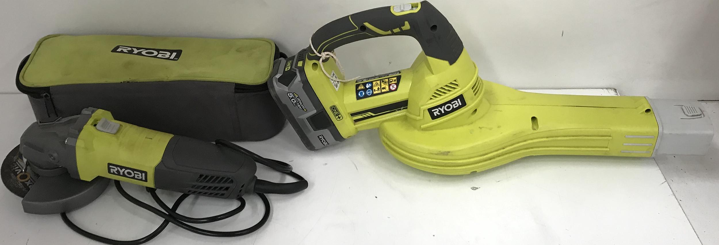 Ryobi Angle Grinder and Cordless Lot 1153811 ALLBIDS