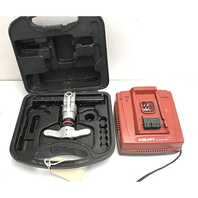 Hiulti Battery Charger and Proset Pipe Tool