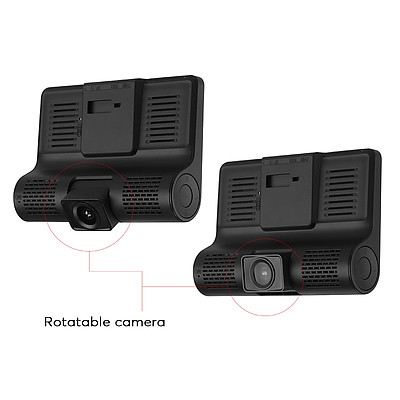 4 inch Car DVR Kit with 3 Cameras G-Sensor Loop Recording and Rear View Parking Cam - Brand New
