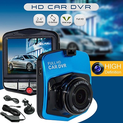 2.4" HD Car Dashboard Camera, DVR Video Recorder Dash Cam, Car Surveillance & Security 
