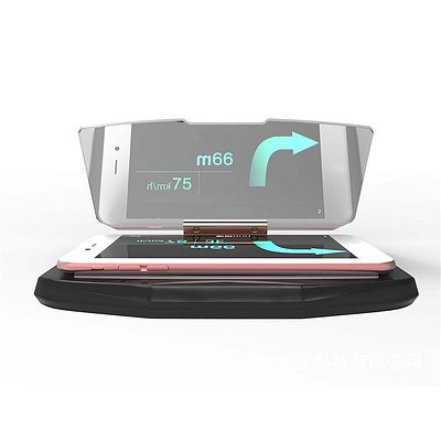 6.5 Inch Vehicle GPS HUD Head Up Display Mobile Holder for Smart Phone - Brand New