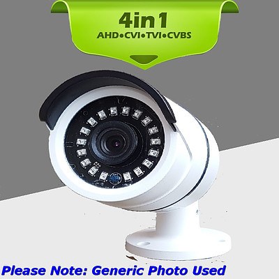 HD CCTV Camera with 4in1 TVI AHD CVI Analogue Infrared Weatherproof - Brand New