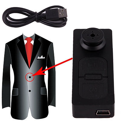 Concealed Spy Button Camera DVR Digital Video Recorder, Photos & Audio
