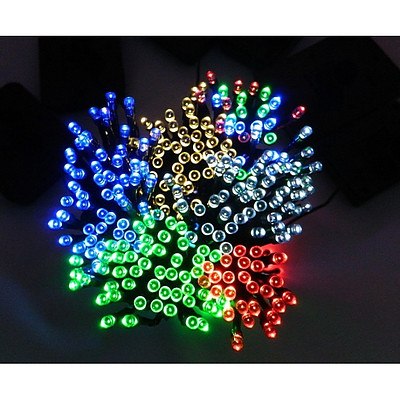 100 Solar Power LED Colour Christmas Lights - RRP $149.00 - Brand New