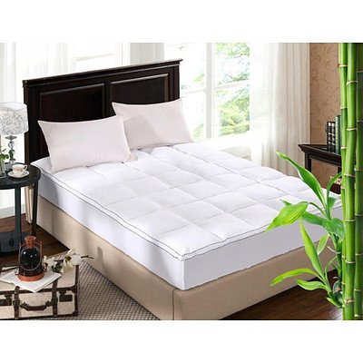 Royal Comfort 1000GSM Luxury King Bamboo Topper in 5cm Gusset Sheet - RRP $209 - Brand New