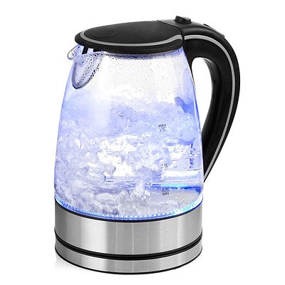 Blue LED Pursonic Glass Kettle - RRP $115 - Brand New