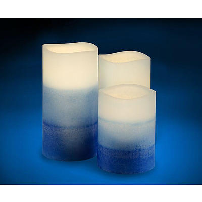 The Soy Candle Co. 3pc LED Scented Candle Set