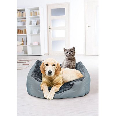 4 Paws Charcoal Ultra Luxe Rectangle Pet Bed - RRP $69 - Brand New