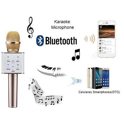 Q7 Wireless Bluetooth MicroPhone Sing Karaoke with SmartPhone PC and Media Player - with Warranty