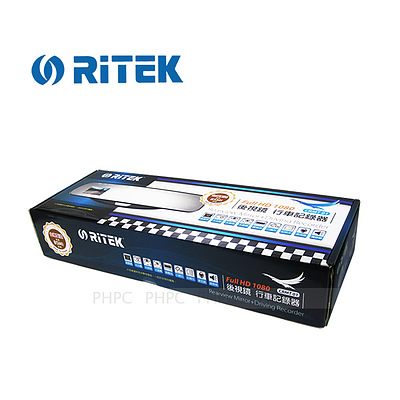 Ritek Full HD 1080 CRMT 01 Rearview Mirror & Driving Recorder - with Warranty