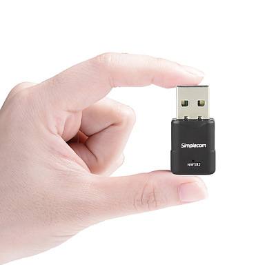 Simplecom NW382 Mini Wireless N USB WiFi Adapter 802.11n 300Mbps - with Warranty