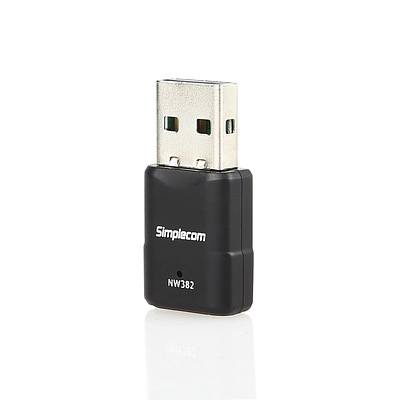 Simplecom NW382 Mini Wireless N USB WiFi Adapter 802.11n 300Mbps - with Warranty